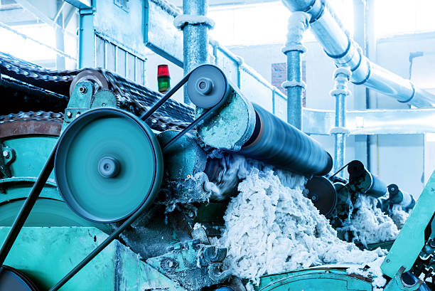istock Factory on manufacture of threads 487556922