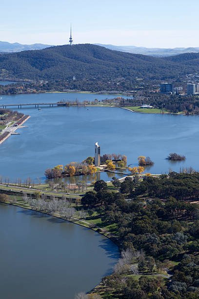Lake Burley Griffin Canberra aerial