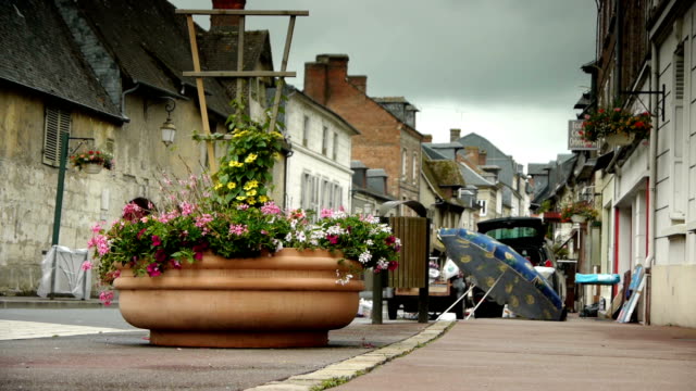 Flea market in a little village in Normandy, France