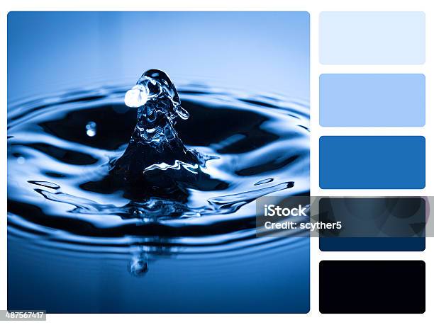 Colour Palette Swatch Stock Photo - Download Image Now - CMYK, Water, Backgrounds