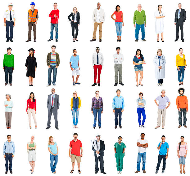 istock Group of Multiethnic Mixed Occupation People 487567547