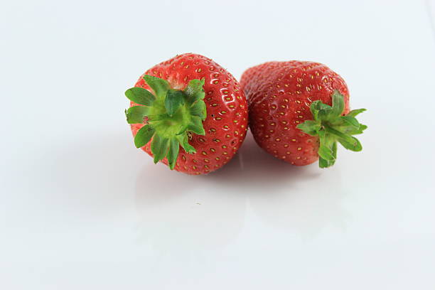 Nice Pair Of Strawberries stock photo
