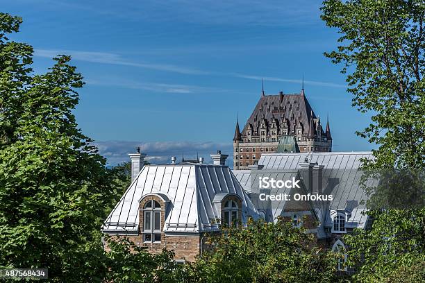 View Of Quebec City Canada In The Summer Stock Photo - Download Image Now - 2015, Building Exterior, Built Structure