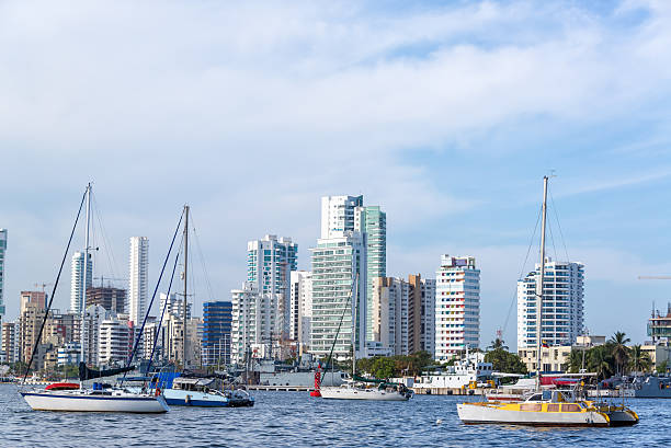 istock Cartagena and Yachts 487570397