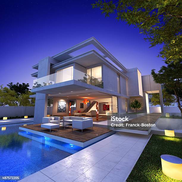 Floating House Stock Photo - Download Image Now - House, Luxury, Modern