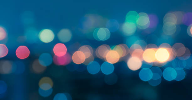 istock City night light bokeh , defocused background 487572359