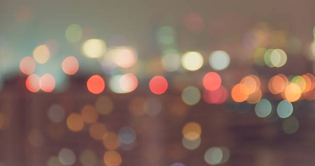 istock Vintage style blur bokeh light. Defocused  background. 487572405