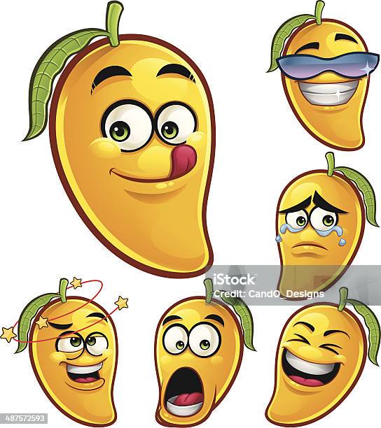 Ilustración de Conjunto De Dibujos Animados Con Un Mango y más Vectores  Libres de Derechos de Mango - Fruta tropical - Mango - Fruta tropical,  Viñeta, Fruta - iStock