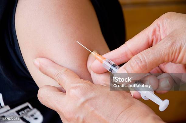 Injection Stock Photo - Download Image Now - Childhood, Vaccination, Child