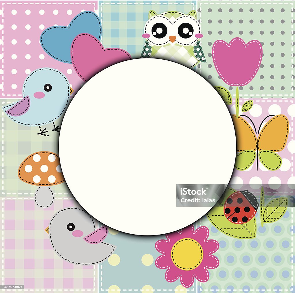 Background with heart, flower, mushrooms, butterfly and birds Background with heart, flower, mushrooms, butterfly and birds. Vector illustration Animal Markings stock vector
