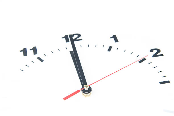 istock Dial of the clock isolated on white background 487574649