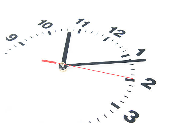 istock Dial of the clock isolated on white background 487574653