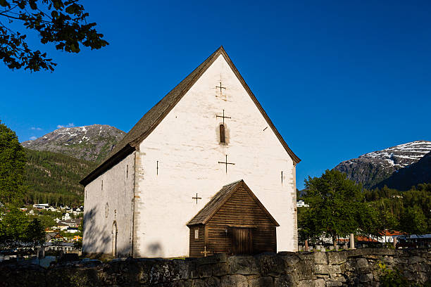 istock Christian church in Kinsarvik Norway 487581028