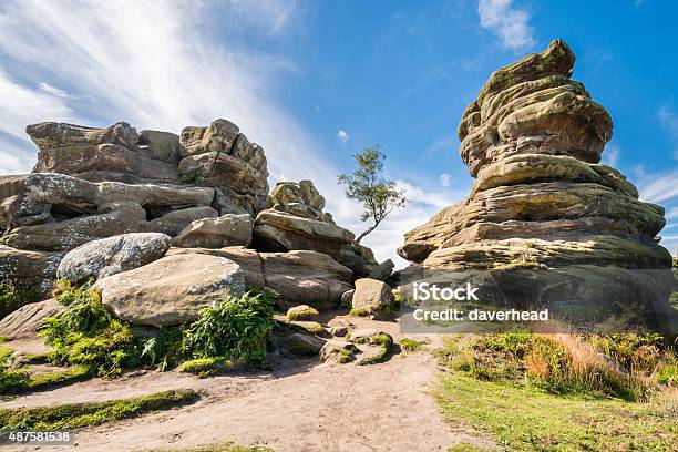 Weathered Brimham Rocks Stock Photo - Download Image Now - Brimham Rocks, Crag, Rock - Object