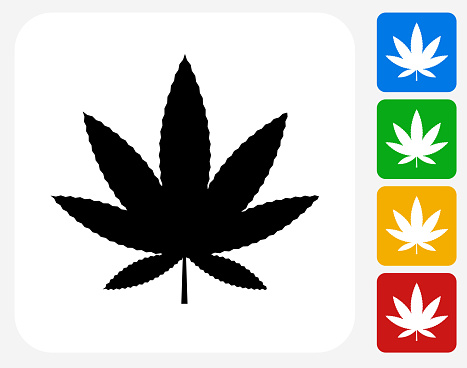 istock Marijuana Icon Flat Graphic Design 487582226