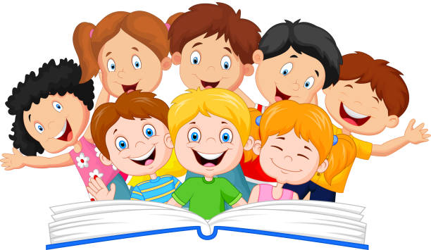 Cartoon Little Kid Reading Book Stock Illustration - Download Image Now -  Child, 2015, Book - iStock
