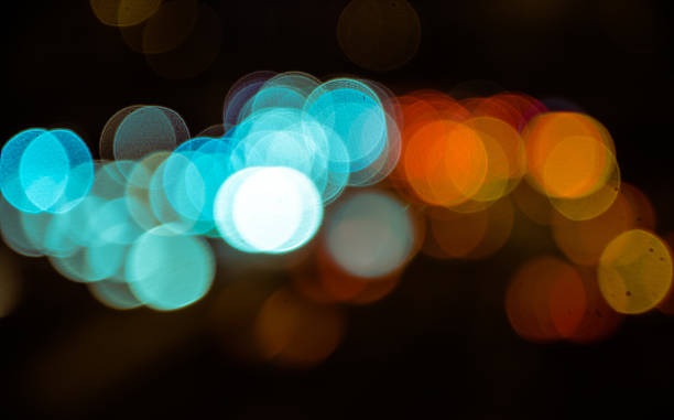 istock Abstract circular bokeh background of light 487585035