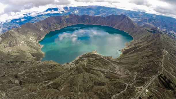 The Quilotoa lake in Ecuador One of the most beautiful places of Ecuador cotopaxi photos stock pictures, royalty-free photos & images