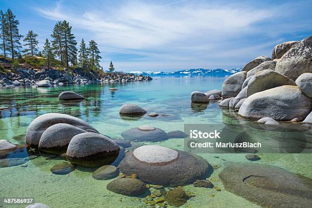 Lake Tahoe Beach Stock Photo - Download Image Now - Lake Tahoe, California, Landscape - Scenery
