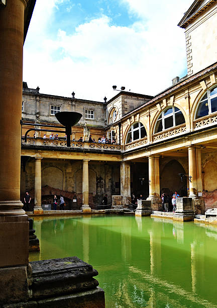 łaźnie rzymskie w łazience, somerset. - roman baths zdjęcia i obrazy z banku zdjęć