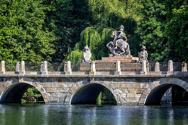 Statue of King Jan III Sobieski in Łazienki Royal Park Warsaw, Poland. Sculptor: Franciszek Pinck in 1788