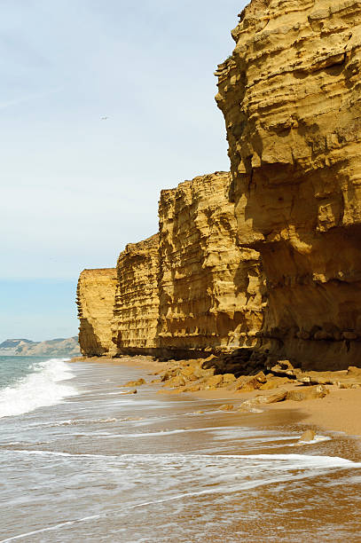 istock coastline at a beach in Dorset, UK 487589176