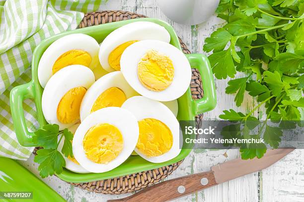 Boiled Eggs Stock Photo - Download Image Now - Appetizer, Boiled, Bowl