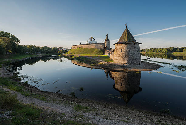 istock Pskov Kremlin at the confluence of two rivers. 487591370