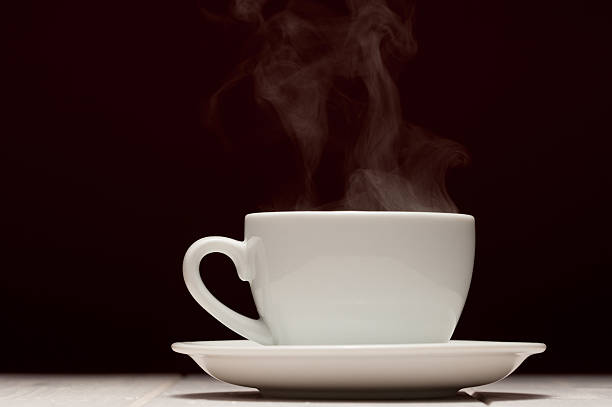 istock Cup of coffee with steam 487591391