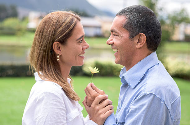 istock Romantic couple at the countryside 487591642