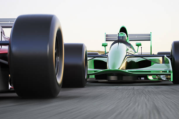 istock Motor sports race car competitive close quarters racing 487592090