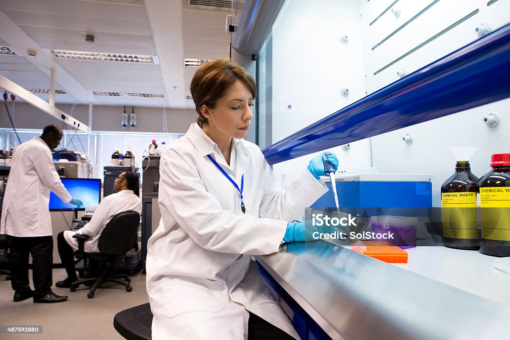 Sample Taker Lab Taking Samples With A Pipette Stock Photo - Download Image Now ...