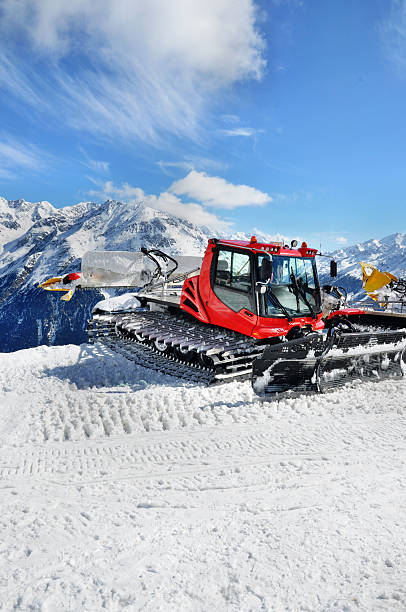 istock Snow Groomer in Alps 487602778