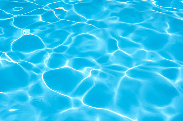 istock Pattern of blue water surface in swimming pool 487602948