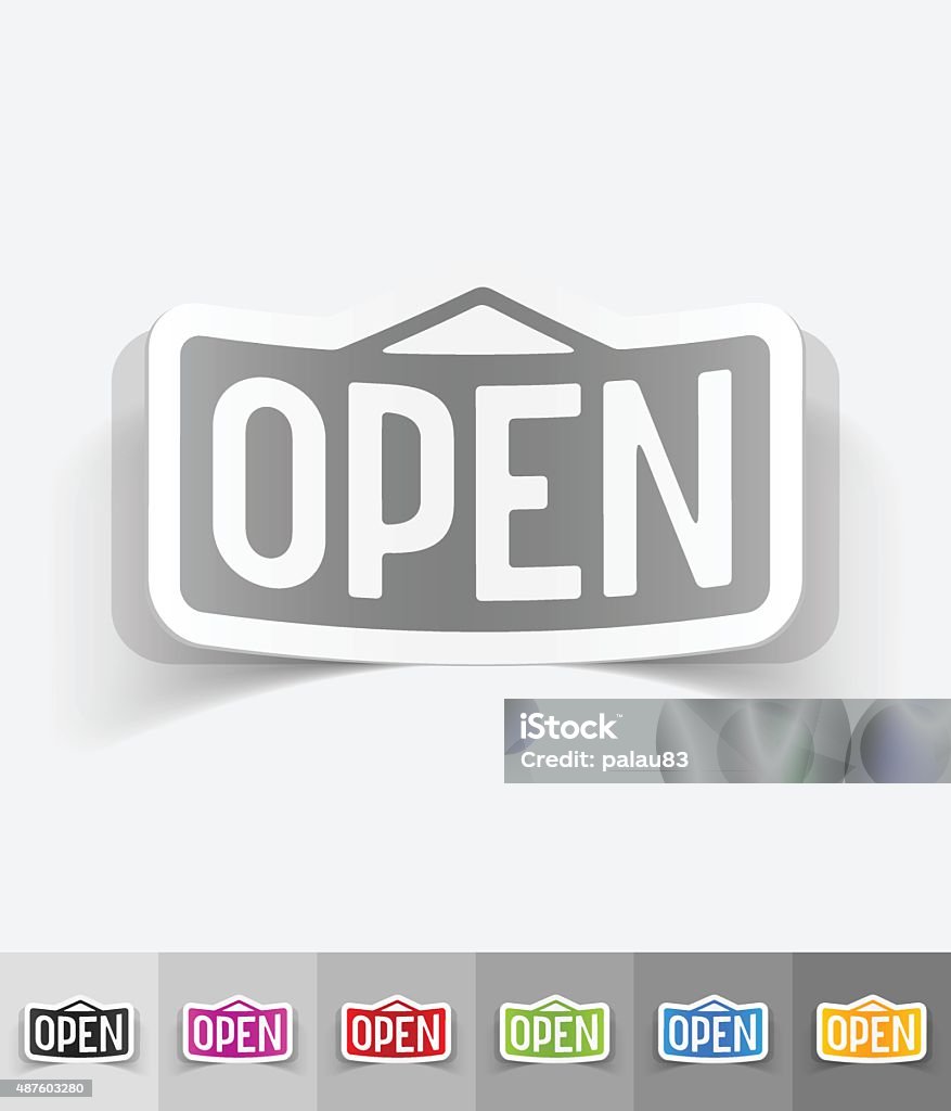 Image Open Element Realistic Design Element Plate Open Stock Illustration - Download Image ...