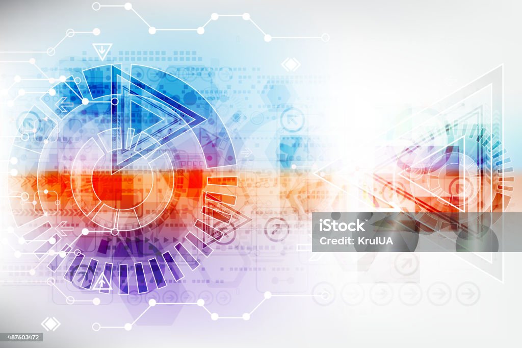 Abstract Digital Communication Abstract Digital Communication Technology Background Stock Illustration ...