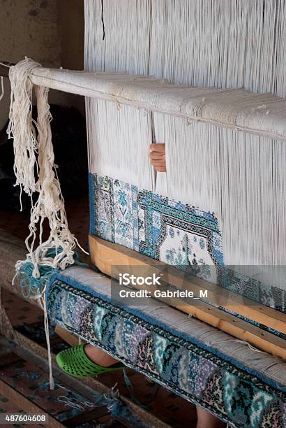 Traditional Maroccan Loom Stock Photo - Download Image Now - Backstrap Loom, Carpet - Decor, Weaving