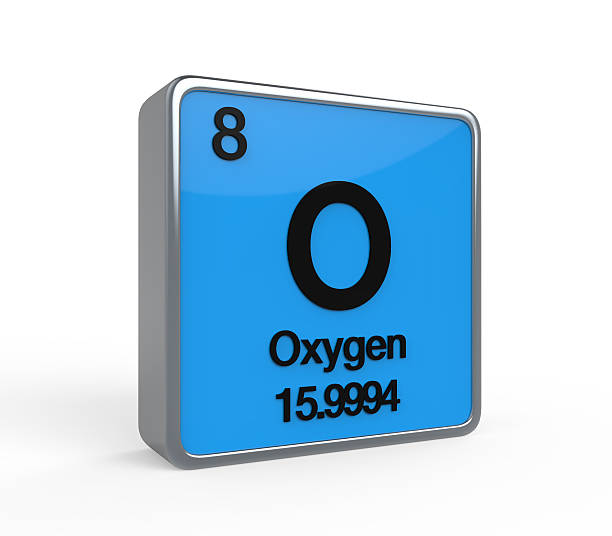 elemento de oxígeno tabla de los elementos - tabla periódica de elemento de oxígeno fotografías e imágenes de stock