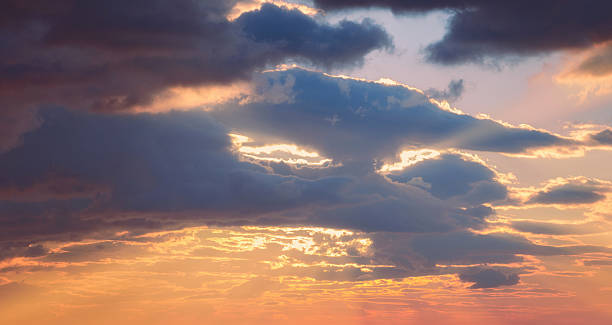 istock Cloudscape at sunrise near the sea 487605193