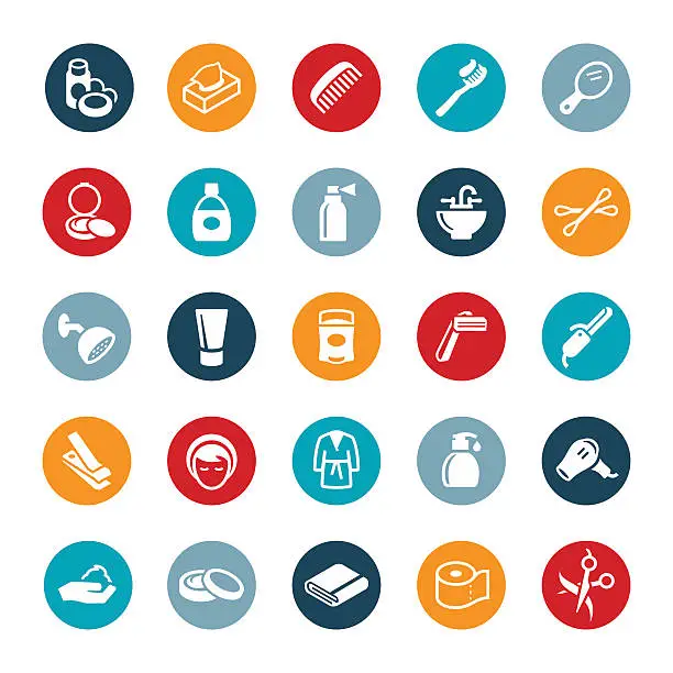 Vector illustration of Personal Care Icons