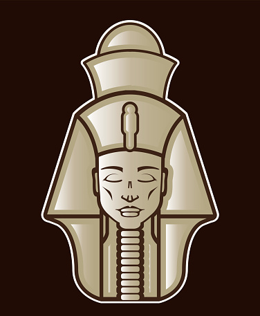 Faraon Vector Original Pharaoh Egyptian Rulers Vector Illustration Stock Illustration ...