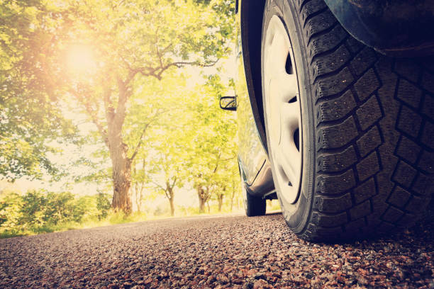 istock Car on asphalt road in summer 487613908