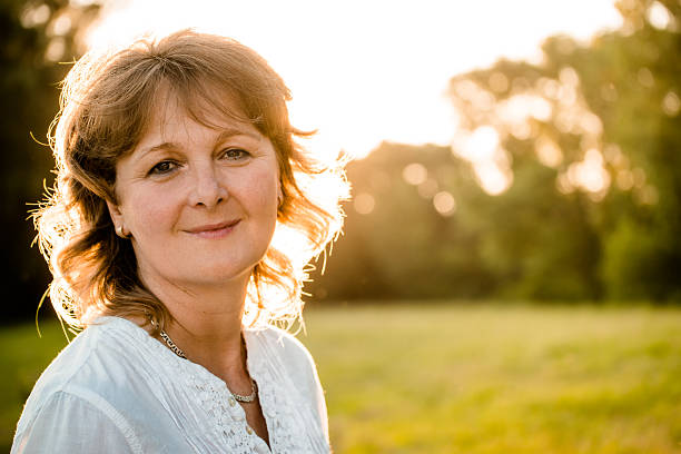 istock Mature woman portrait 487617470