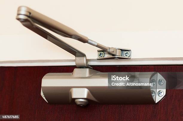 Automatic Hydraulic Leaver Hinge Door Closer Holder Stock Photo - Download Image Now