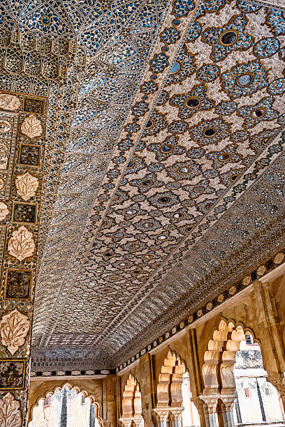 istock Mirror palace, Sheesh Mahal, inside Amber Fort, Jaipur 487618597