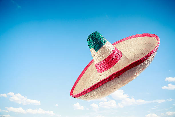 istock Mexican hat / sombrero in the sky 487619480