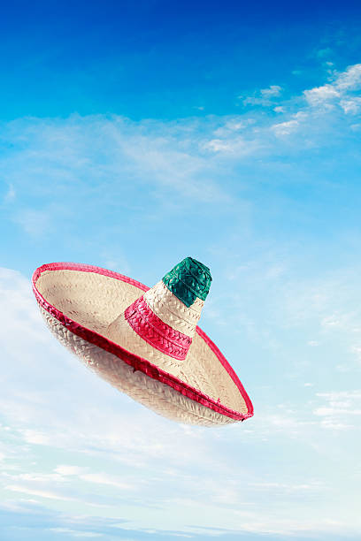 istock Mexican hat / sombrero in the sky 487619796