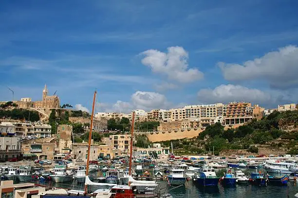 Photo of Mgarr Gozo Malta port and townscape