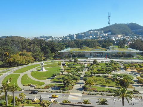 San Francisco, USA - October 17, 2013: The California Academy of Science is among the largest museums of natural history in the world and was designed by Italian architect Renzo Piano