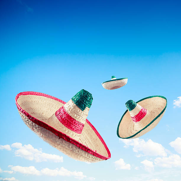 istock Mexican hat / sombrero in the sky 487622400